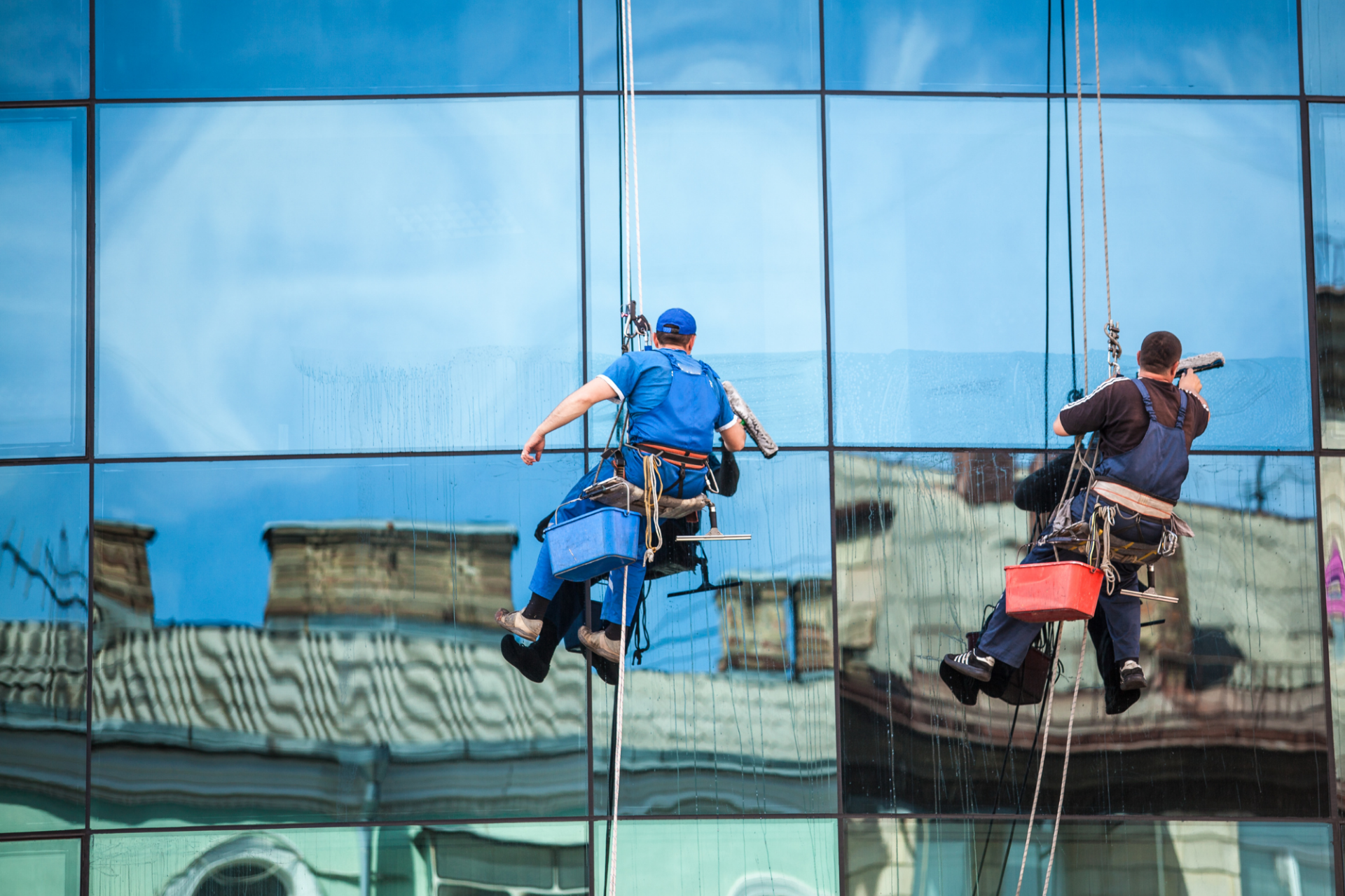 Professionele glasbewassing met osmosewater